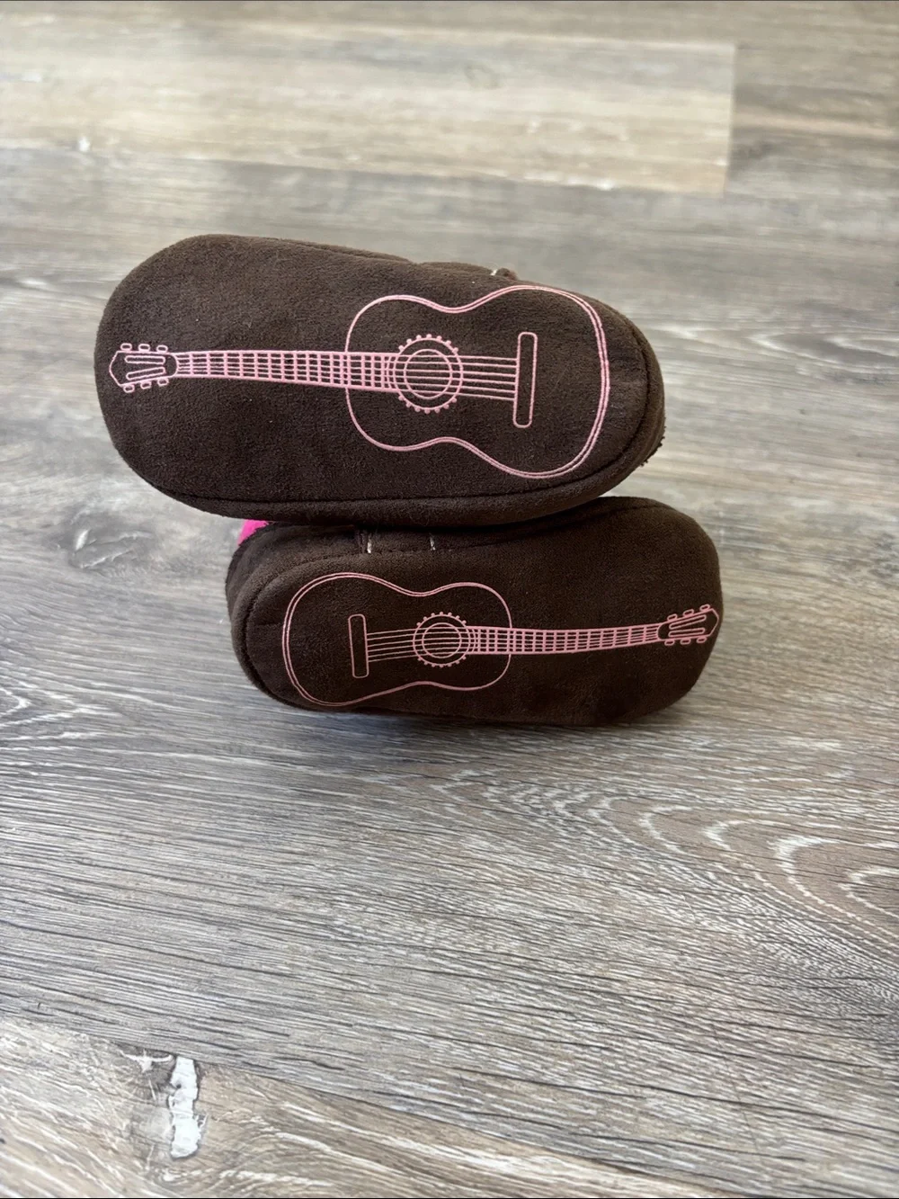 3/$10💕 Pink & Brown Toddler Cowboy Booties - Soft Slip-On Baby Boots